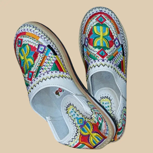 amazighshoecraft™ – Babouche brodée artisanale