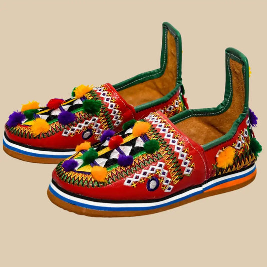 amazighshoecraft™ – Babouche berbère classique pour femme