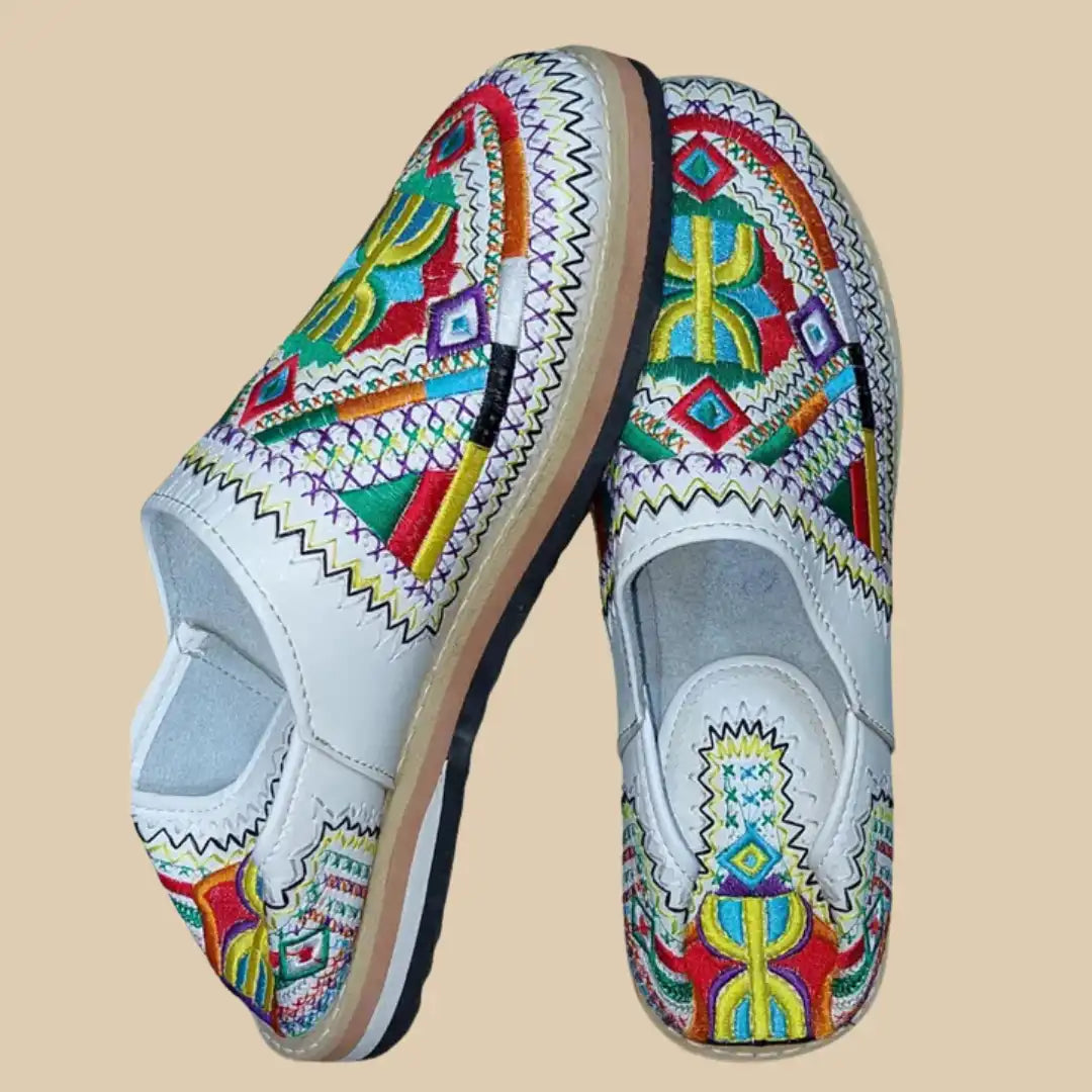 amazighshoecraft™ – Babouche brodée artisanale