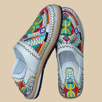 amazighshoecraft™ – Babouche brodée artisanale