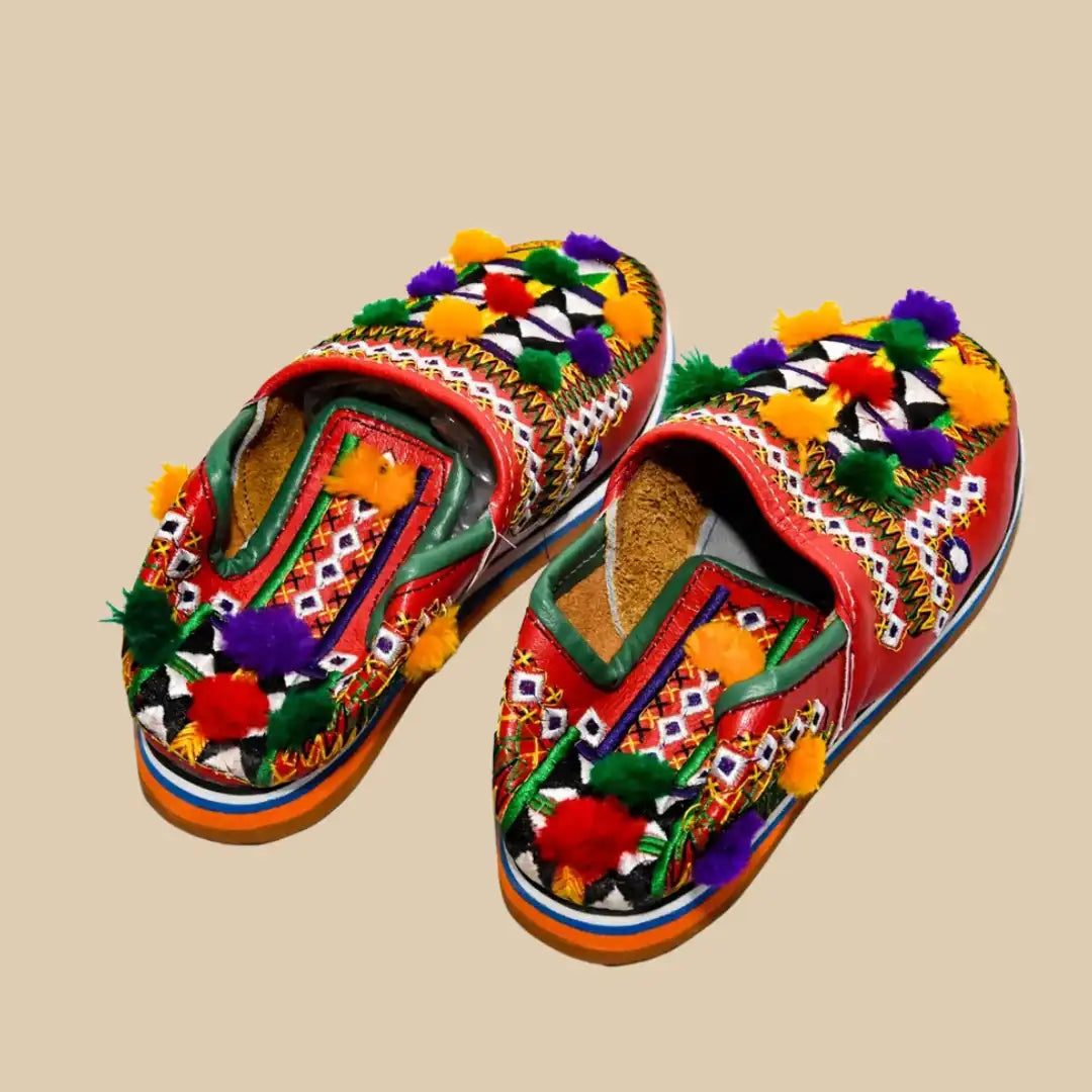 amazighshoecraft™ – Babouche berbère classique pour femme