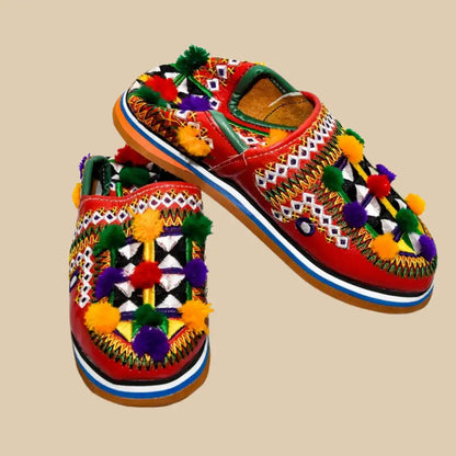 amazighshoecraft™ – Babouche berbère classique pour femme